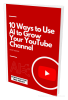 Free ebook on 10 Ways To Use AI To Grow Your YouTube Channel

In the competitive landscape of YouTube, leveraging artificial intelligence (AI) can be a game-changer for content creators looking to grow their channels.

AI technologies offer powerful tools and insights that can enhance content creation, engage viewers, and optimize channel performance. Here are 10 ways to harness the power of AI to propel the growth of your YouTube channel.