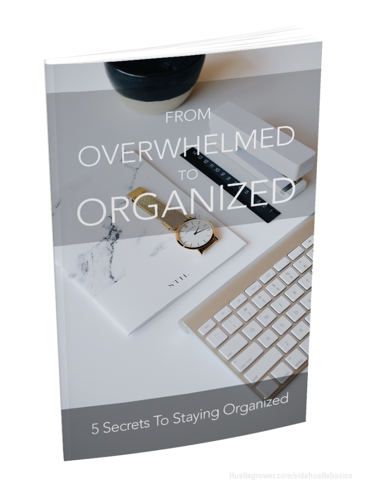 Free ebook on From Overwhelmed To Organized
With the busyness of our society, we often feel like we have to jump from one activity to the next. With work, hobbies, and family life; it’s easy to see why so many people are overwhelmed. 
If you are often feeling overwhelmed in life and feel like you don’t have control over your decisions, here are five secrets to staying organized.