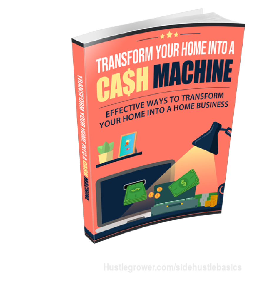 Free ebook to Transform Your Home Into a Cash Machine
The basic dynamics of a home-based Internet business
True leadership as it relates to a successful online operation
Pros and cons of network marketing systems
Various Web business models and the best one for you
Strategies for becoming a huge success on the Net
Selecting your products and/or services
Establishing your brand for maximum profitability
And much, much more...